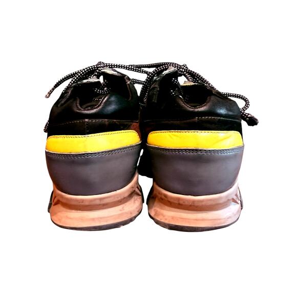 Lanvin Paris Men Sneakers Camo Yellow Details Size 7 Leather Inside and Upper main image 10